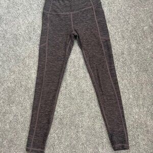 Leggings Grey Ankle Length Pockets